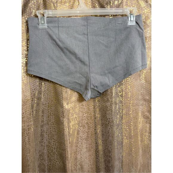 Urban Outfitters Silence + Noise Gray Sabrina Micro Stretch Booty Shorts Large - Picture 2 of 8